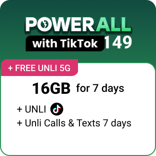 POWER ALL TIKTOK 149 with FREE UNLI 5G